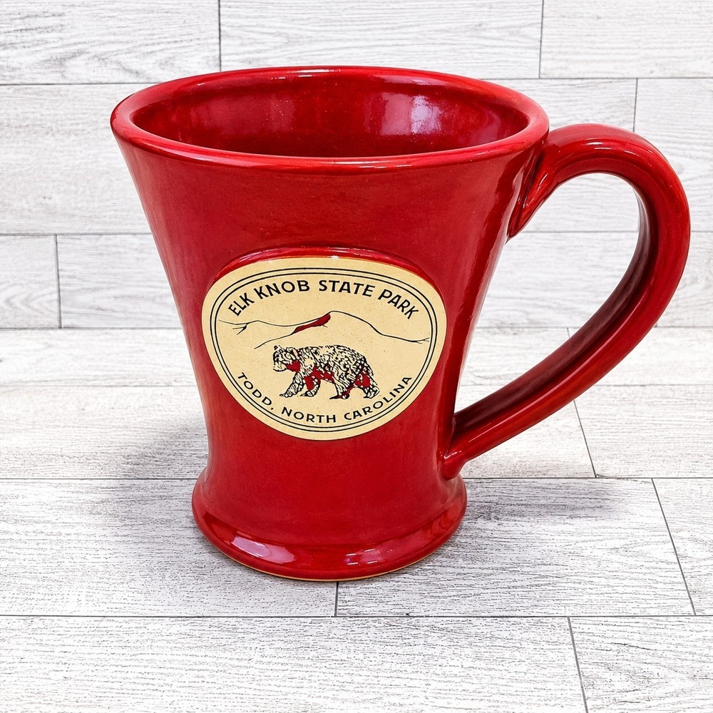Elk‎ Knob State Park North Carolina Pottery Coffee Mug Cup Sunset Hill Stoneware